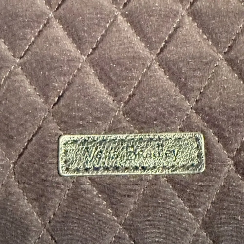 Vera Bradley Classic Black Quilted Padded Laptop Sleeve Case 15 x 12 inches